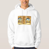 Midden-Oosterse woestijnstad door oude boog Hoodie (Voorkant)