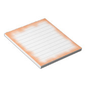 midden oranje rand notitieblok (Schuin)