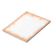 midden oranje rand notitieblok (Linkerzijde)