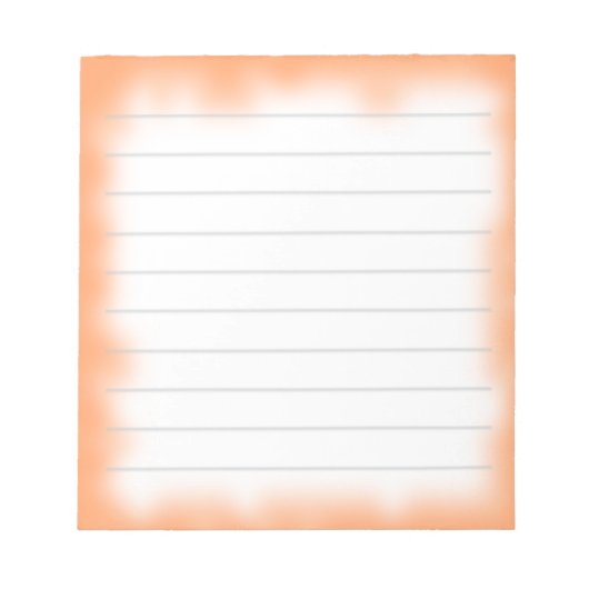 midden oranje rand notitieblok (Voorkant)