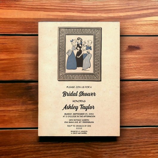 midden oud grafisch Vrijgezellenfeest Kaart