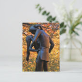 Midden-parkherfst: Romeo en Juliet Statue 01 Briefkaart (Staand voorkant)