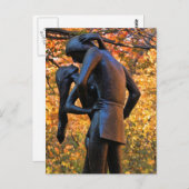 Midden-parkherfst: Romeo en Juliet Statue 01 Briefkaart (Voorkant / Achterkant)
