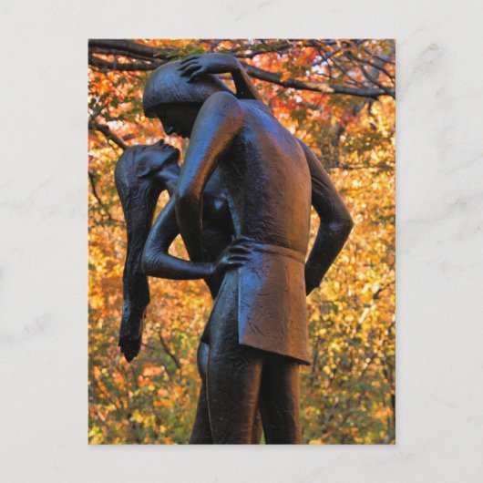 Midden-parkherfst: Romeo en Juliet Statue 01 Briefkaart (Voorkant)