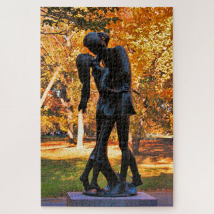 Midden-parkherfst: Romeo en Juliet Statue 02 Legpuzzel