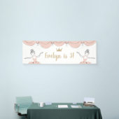 Midden podium Kinder Ballerina Verjaardagsfeest Spandoek (Beurs)