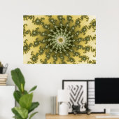 Midden punt - Fractal Poster (Thuiskantoor)
