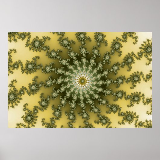 Midden punt - Fractal Poster (Voorkant)