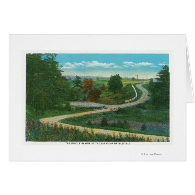 Midden-Ravine Uitzicht van het slagveld van Sarato (Voorkant Horizontaal)