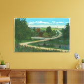 Midden-Ravine Uitzicht van het slagveld van Sarato Canvas Afdruk (Insitu (Woonkamer))