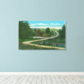 Midden-Ravine Uitzicht van het slagveld van Sarato Canvas Afdruk (Insitu (Houten vloer))