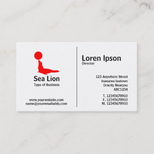 Midden-regel - Zee Lion Visitekaartje
