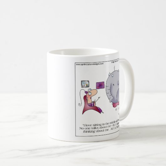 MIDDEN-RUIMTE Mok tegen April McCallum (Voorkant rechts)