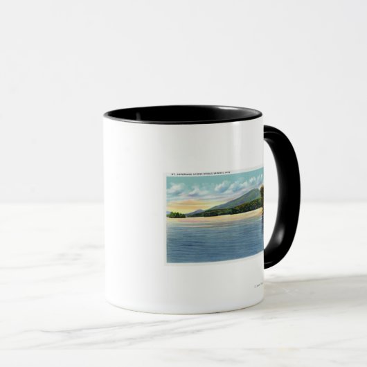 Midden-Saranac Uitzicht Mount Ampersand Mok (Voorkant rechts)
