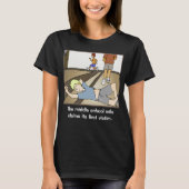 Midden-schoolmile Mannen Black T-shirt (Voorkant)