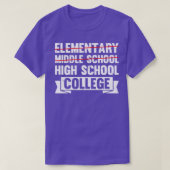 Midden-schoolse Afstuderen Junior High Afstuderen T-shirt (Design voorkant)