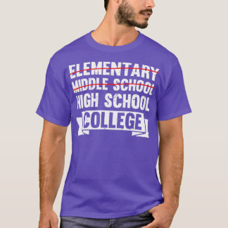 Midden-schoolse Afstuderen Junior High Afstuderen T-shirt