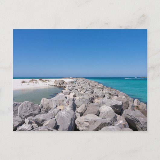 Midden Shell Island Jetty Ansichtkaart Briefkaart (Voorkant)