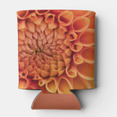 Midden Sinaasappel Dahlia Flower Blikjeskoeler (Achterkant)