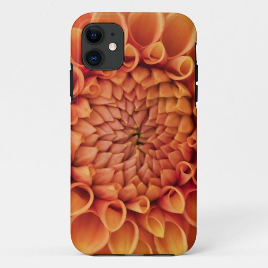 Midden Sinaasappel Dahlia Flower Case-Mate iPhone Case (Achterkant)