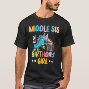 Midden-SIS van de Schaatsen van de 'Birthday Girl T-shirt