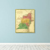 Midden-Staten 4 Canvas Afdruk (Insitu (Houten vloer))