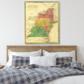 Midden-Staten 4 Canvas Afdruk (Insitu (Slaapkamer))