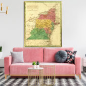 Midden-Staten 4 Canvas Afdruk (Insitu (Woonkamer))