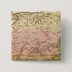 Midden-Staten Vierkante Button 5,1 Cm