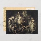  midden-Summers Night Dream Briefkaart (Voorkant / Achterkant)