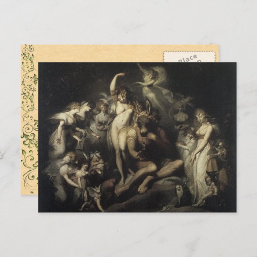 midden-Summers Night Dream Briefkaart (Voorkant / Achterkant)