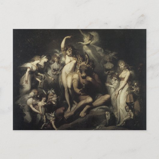  midden-Summers Night Dream Briefkaart (Voorkant)