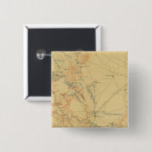 Midden-Tennessee-campagne Vierkante Button 5,1 Cm (Voorkant /achterkant)