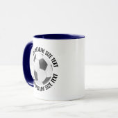 Midden Text NAVY BLAUW Combinatie 325g/m2 Aangepas Mok (Voorkant links)