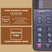 Midden uitgelijnd stijl bruin Visitekaartje