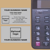 Midden uitgelijnd stijl grijs Visitekaartje