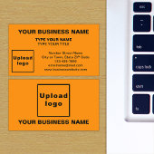 Midden uitgelijnd stijl Oranje kleur Visitekaartje