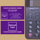 Midden uitgelijnd stijl Paarse Visitekaartje