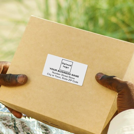 Midden Uitgelijnd Wit Verzendlabel voor Bedrijven