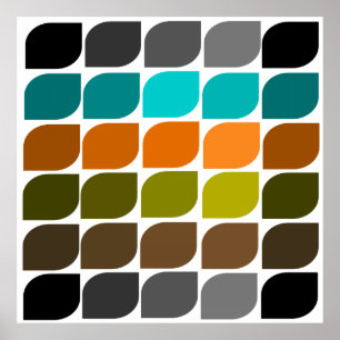 Midden van de eeuw Moderne Abstracte #58 Poster