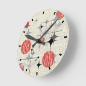 Midden van de eeuw Moderne Starbursts en Ronde Klok (Hoek)