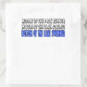 Midden van de Pack Ovale Sticker (Tas)