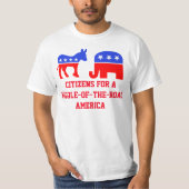 Midden van de weg t-shirt (Voorkant)