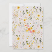 midden van de zomer | Romantische Herfst Bloemen F Save The Date (Achterkant)