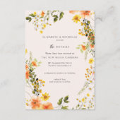 midden van de zomer | Romantische Herfst Bloemen T Informatiekaartje (Voorkant)