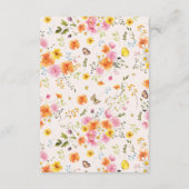 midden van de zomer | Romantische Herfst Bloemen T Informatiekaartje (Achterkant)