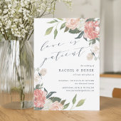 midden van de zomer | Waterverf Bloemen Huwelijk U Kaart