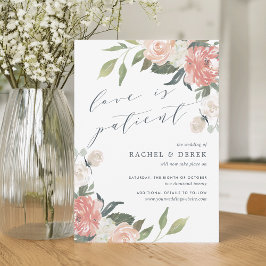 midden van de zomer | Waterverf Bloemen Huwelijk U Kaart