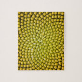 Midden van de zonnebloem (Helianthus annuus) Legpuzzel (Verticaal)