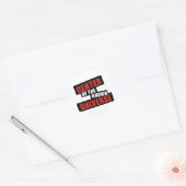 Midden van het bekende universum ronde sticker (Envelop)